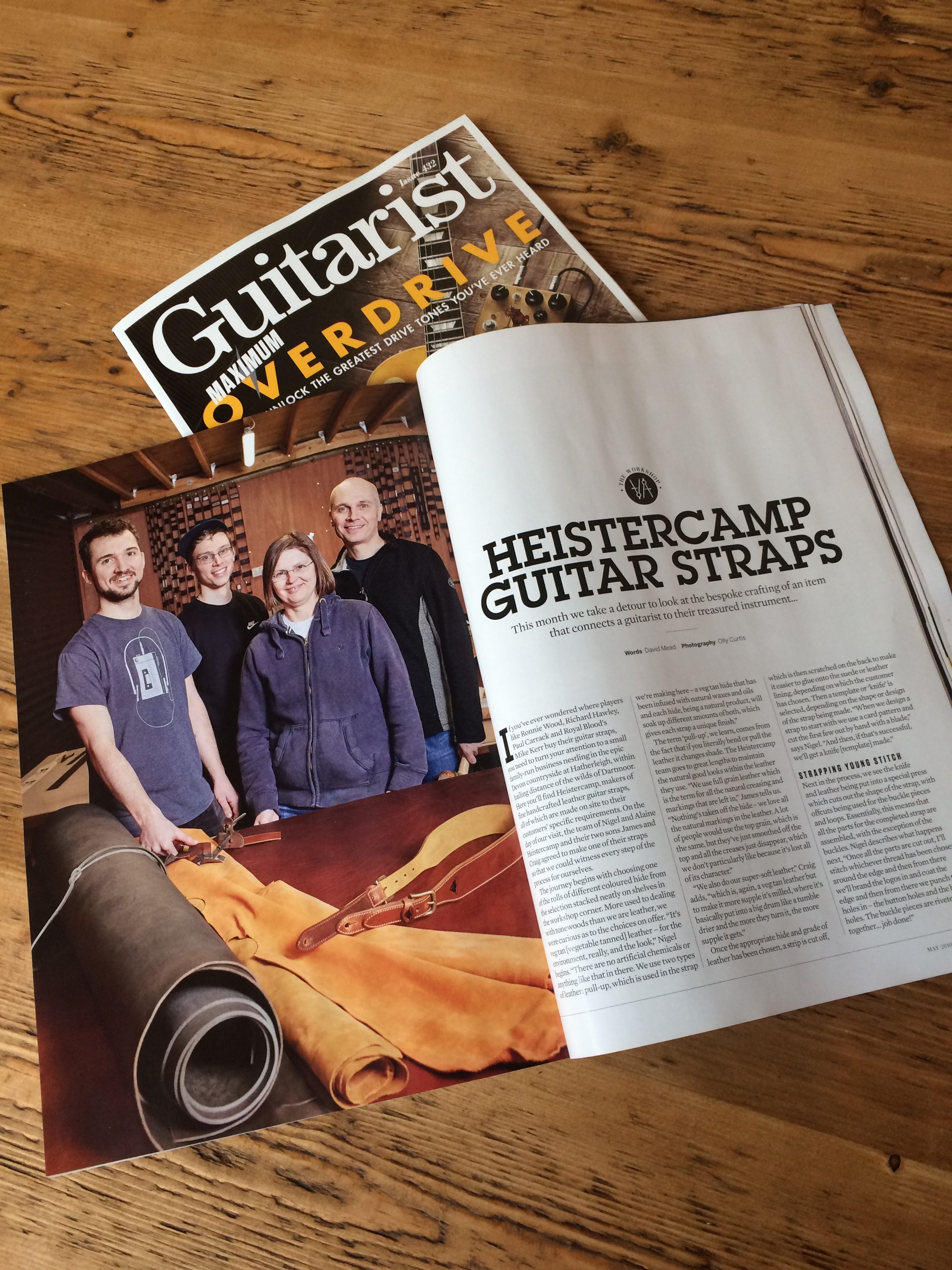Guitarist Magazine Interviews Heistercamp Guitar Straps