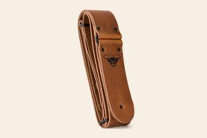 Premium full-grain leather guitar strap with slider buckle – Catalyst by Heistercamp
